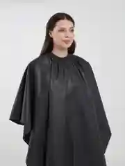 Черный пеньюар парикмахерский для стрижки, базовый
