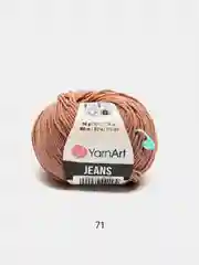 Светло-коричневый пряжа YarnArt Jeans 55% Хлопок 45% Акрил 50г 160м ( Часть 2) Ярн Арт Джинс
