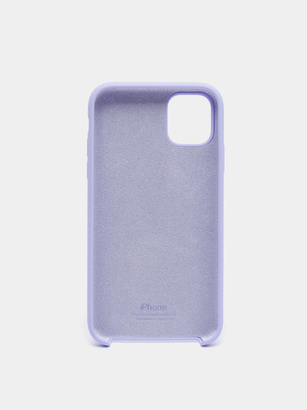 Лавандовый чехол Silicone Case для iPhone 11 12 mini 13Pro Max 6s 7+ 8Plus XS противоударный открытый