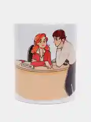 Алый кружки с принтом из сериалов и мультфильмов