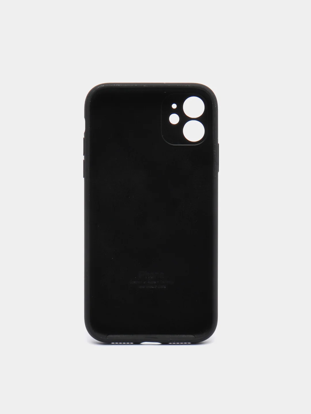 Черный чехол Silicone Case для iPhone 13 /11/12/12 ProMax с защитой камеры с бархатной подкладкой