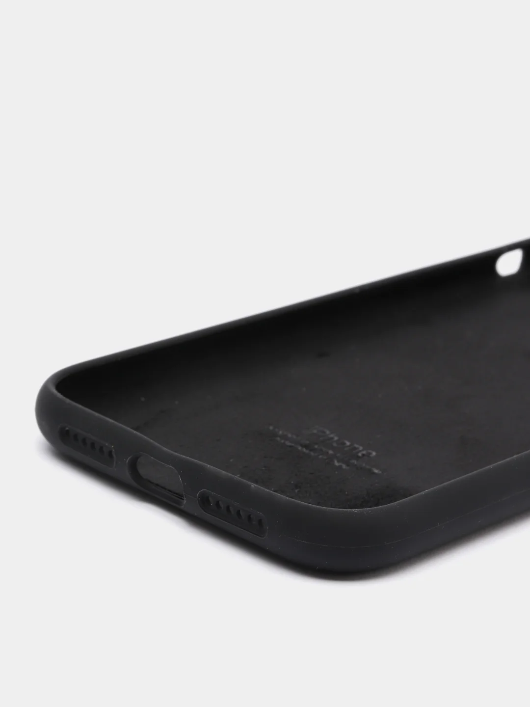 Черный чехол Silicone Case для iPhone 13 /11/12/12 ProMax с защитой камеры с бархатной подкладкой