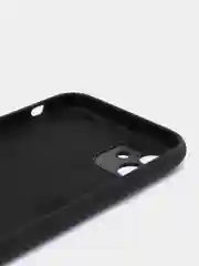 Черный чехол Silicone Case для iPhone 13 /11/12/12 ProMax с защитой камеры с бархатной подкладкой