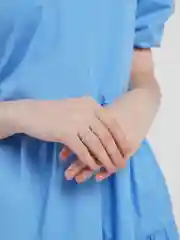 Белый кольца Floret безразмерные