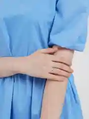 Белый кольца Floret безразмерные