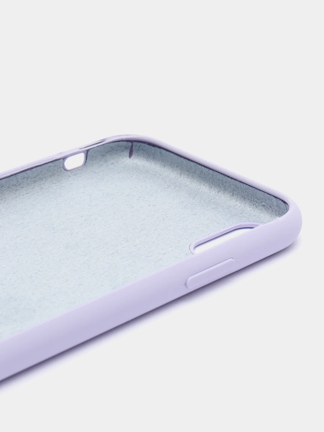 Лавандовый чехол Silicone Case для iPhone 11 12 mini 13Pro Max 6s 7+ 8Plus XS противоударный открытый