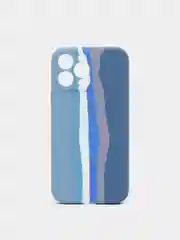 Синий чехол на iPhone 13 Pro, 13 Pro Max, разноцветный, Soft touch