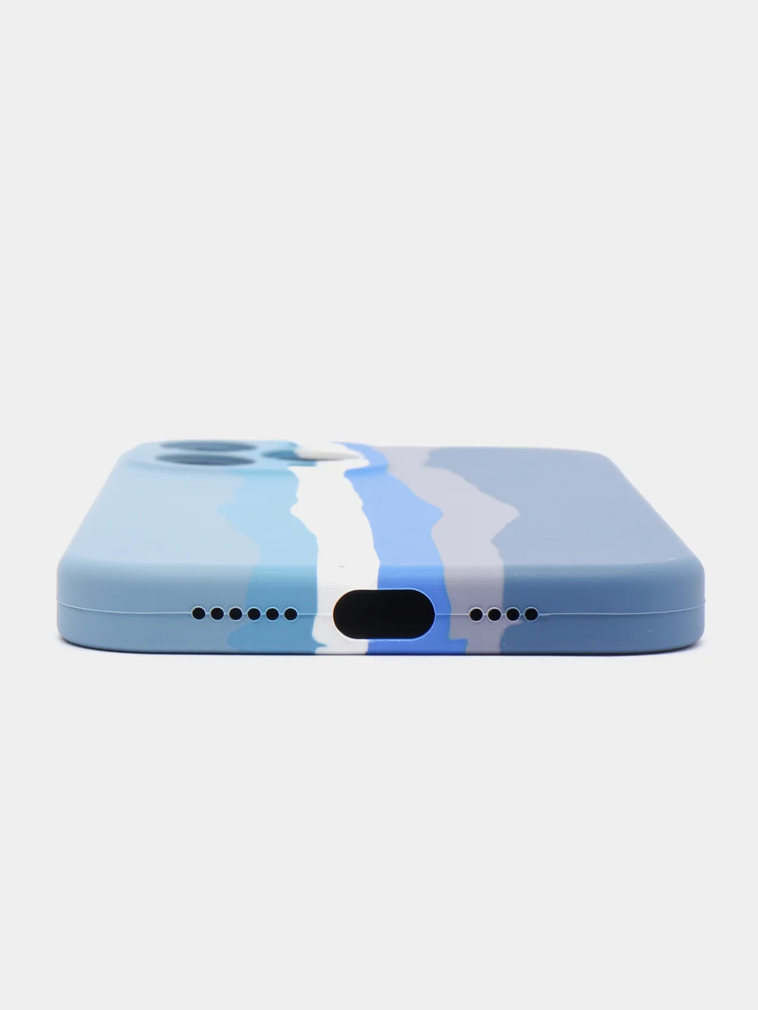 Синий чехол на iPhone 13 Pro, 13 Pro Max, разноцветный, Soft touch