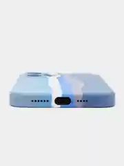 Синий чехол на iPhone 13 Pro, 13 Pro Max, разноцветный, Soft touch