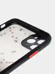 Черный чехол для Iphone 11 Pro Max с блестками силиконовый