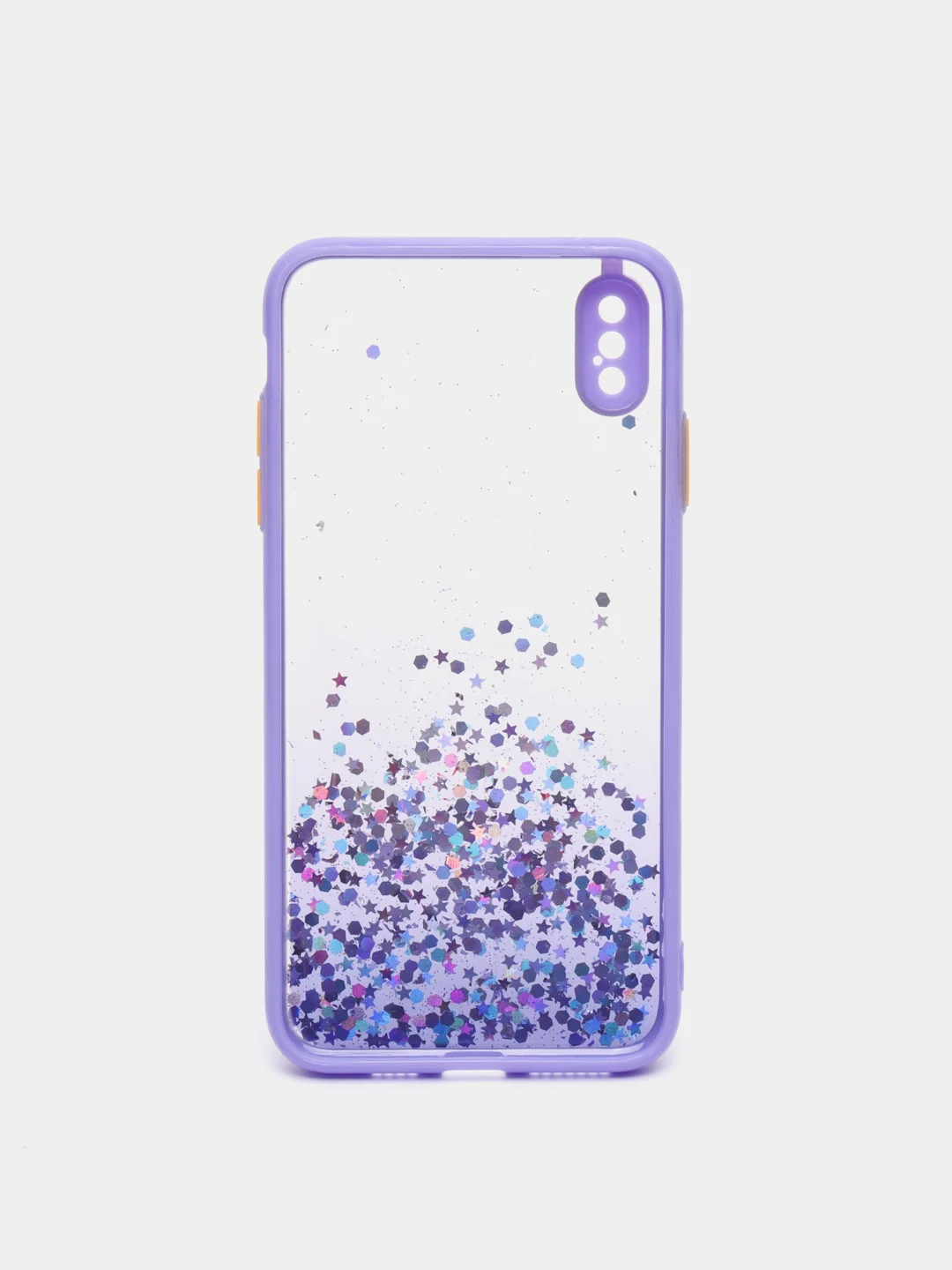 Лавандовый чехол для Iphone XS Max, с блестками, силиконовый
