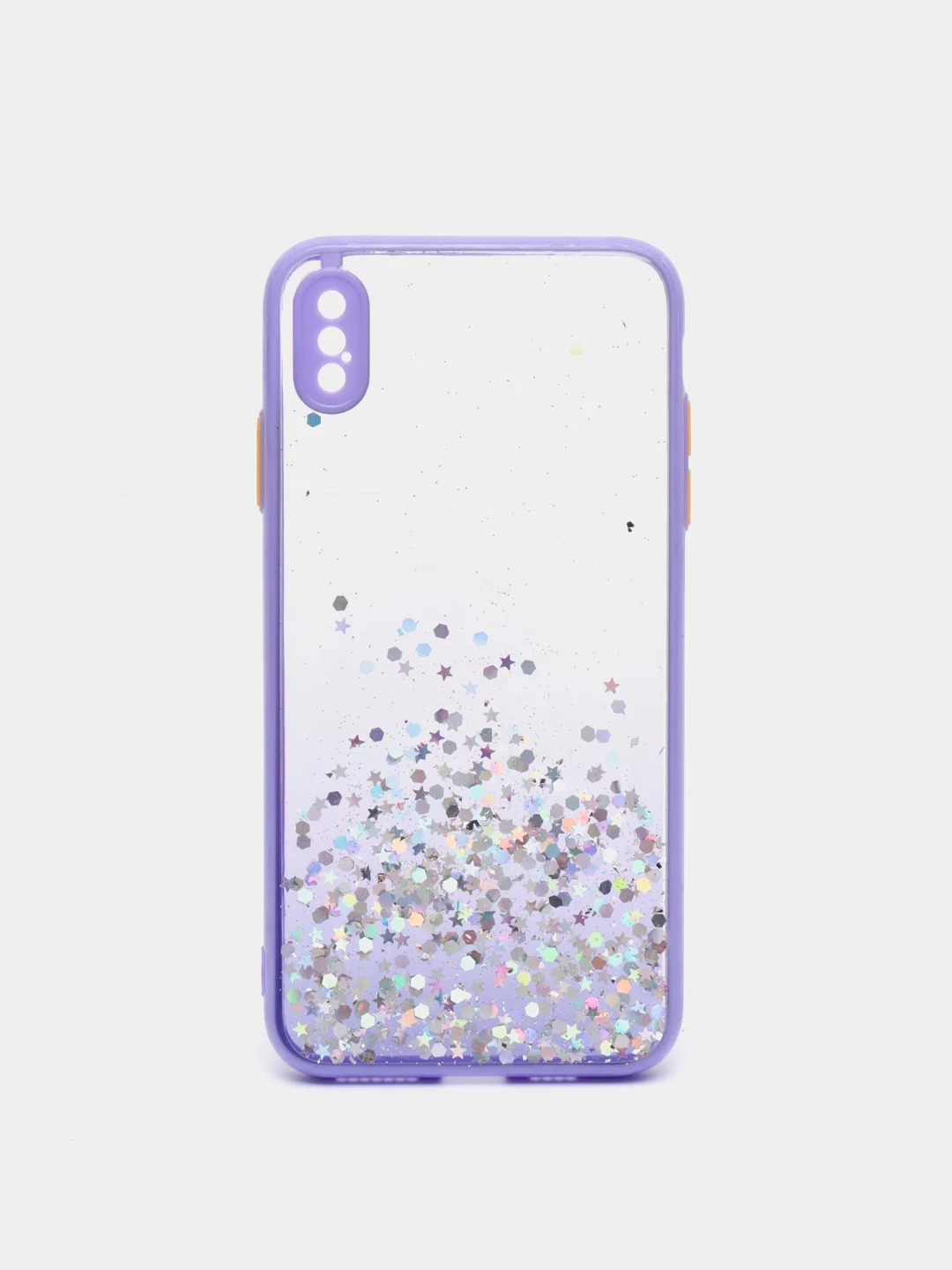 Лавандовый чехол для Iphone XS Max, с блестками, силиконовый