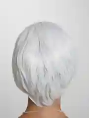 Белый парик короткий с челкой