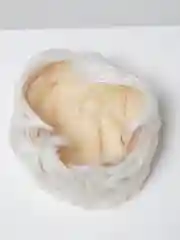 Белый парик короткий с челкой