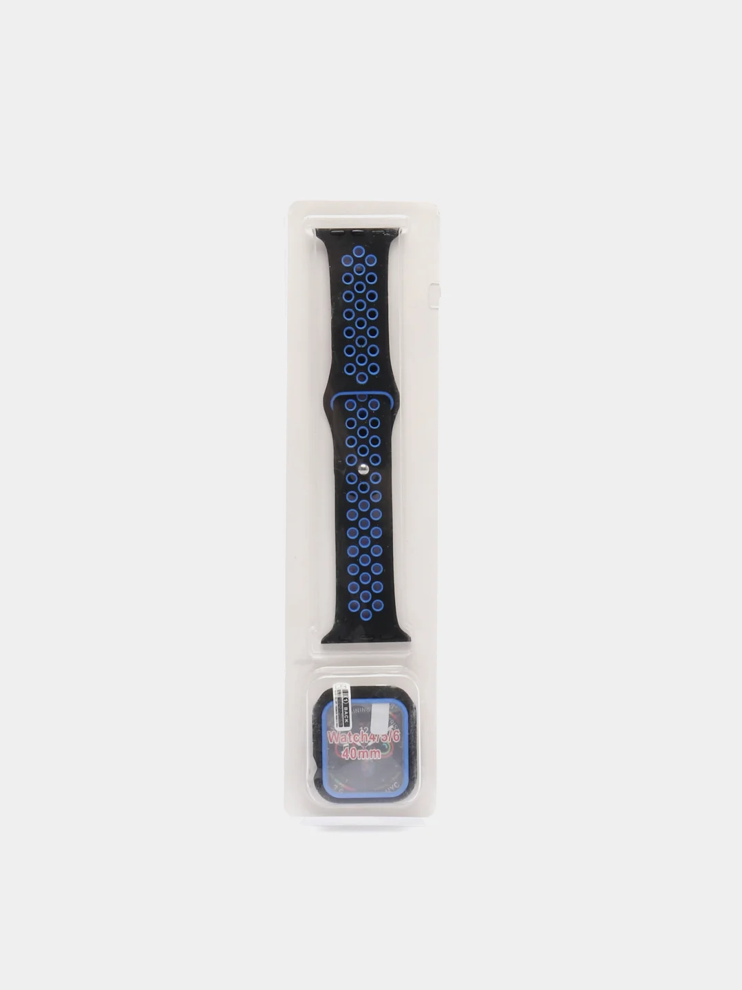 Синий ремешок, бампер и стекло Apple Watch Classic 38 40 42 44 mm Series 1, 2, 3, 4, 5, 6, SE