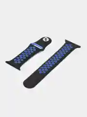 Синий ремешок, бампер и стекло Apple Watch Classic 38 40 42 44 mm Series 1, 2, 3, 4, 5, 6, SE
