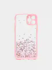 Розовый чехол для iPhone 11 Pro с блестками, силиконовый