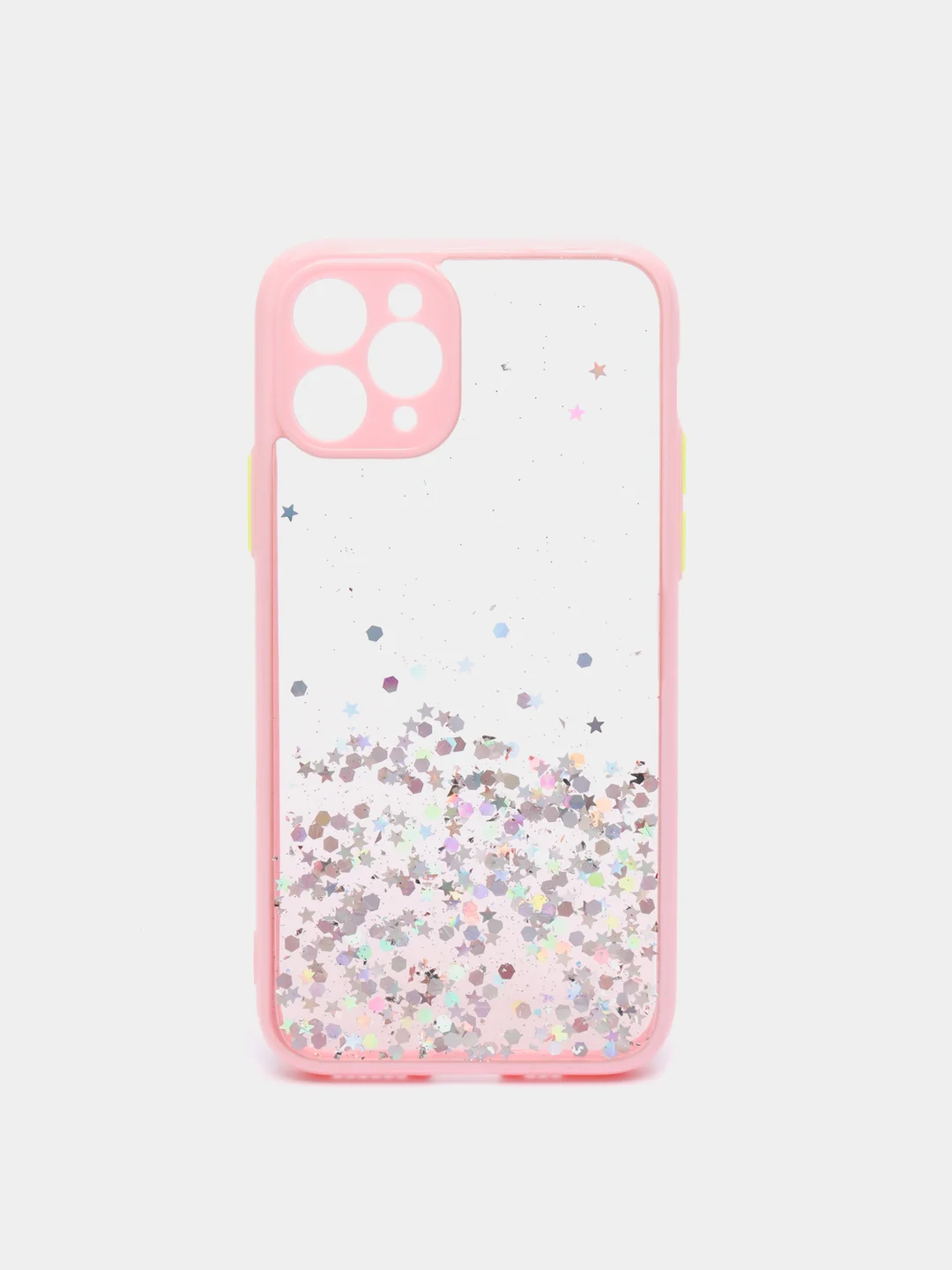 Розовый чехол для iPhone 11 Pro с блестками, силиконовый