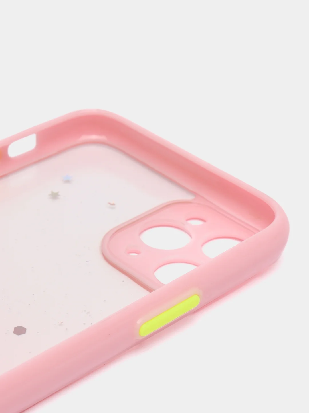 Розовый чехол для iPhone 11 Pro с блестками, силиконовый