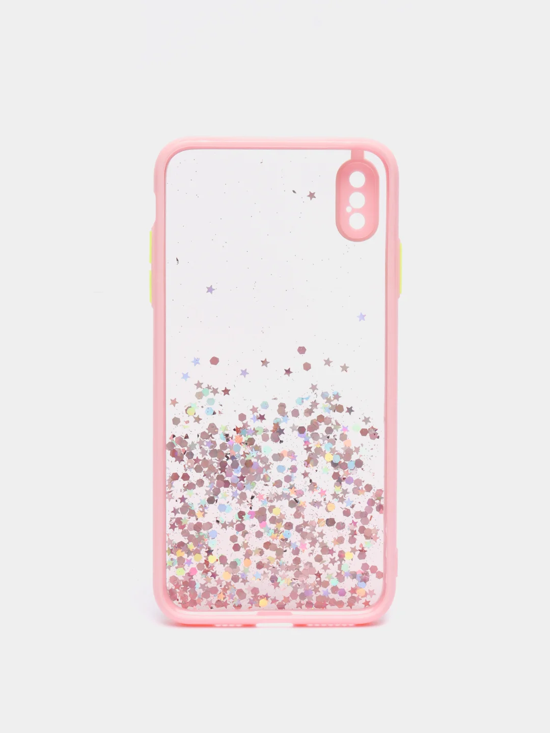 Розовый чехол для Iphone XS Max, с блестками, силиконовый