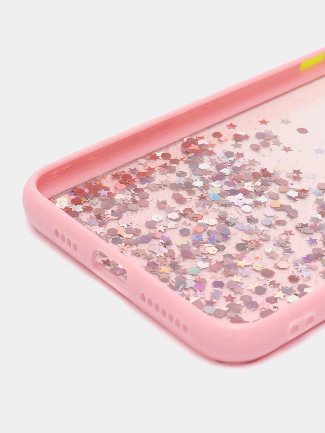 Розовый чехол для Iphone XS Max, с блестками, силиконовый