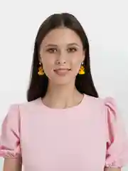 Лимонный серьги акриловые "Яркий стиль", 35 видов