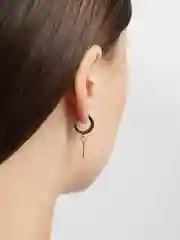 Серебряный серьга "Крестик"