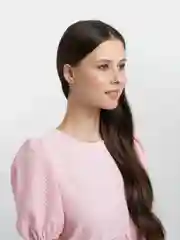 Серебряный серьга "Крестик"