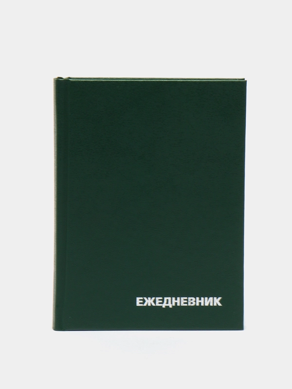 Ежедневник зеленый недатированный А6, 160 л., бумвинил, OfficeSpace