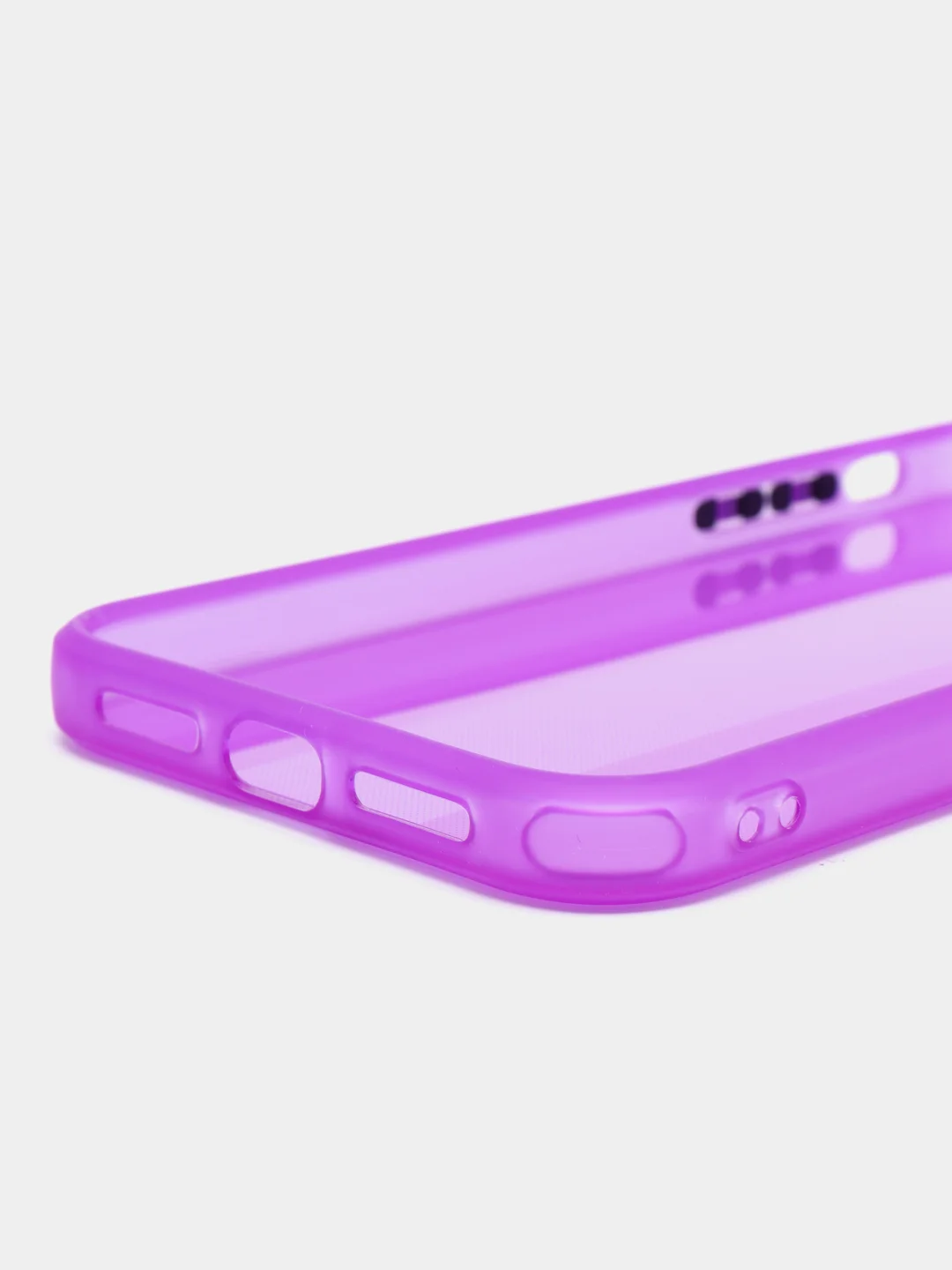 Фиолетовый чехол на iPhone XR, 1,5 мм Плотный цветной