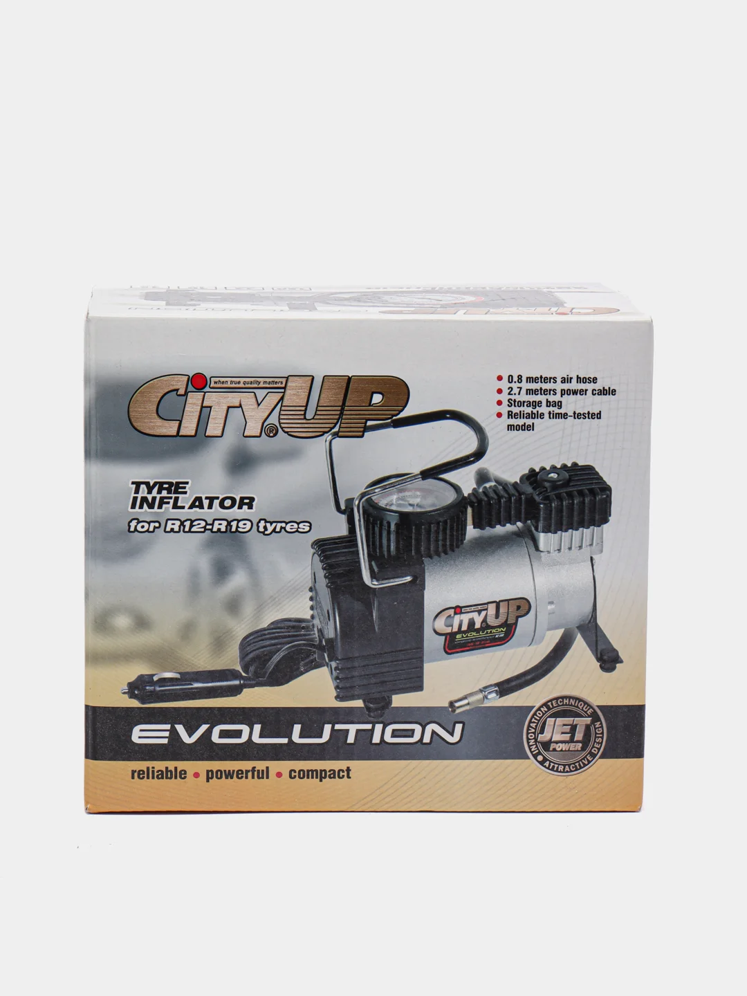 Компрессор автомобильный CityUP AC-580 Evolution Tornado, 35л/мин, 10 Атм, 150 Вт