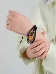 Белый браслет кожаный "Знаки зодиака", унисекс