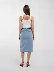 Белый топ женский, вязаный