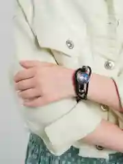 Аметистовый браслет кожаный из аниме "Моя Геройская Академия"