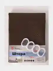 Коричневый штора для ванной