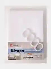 Белый штора для ванной