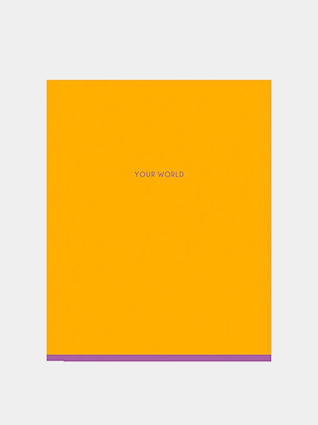 Желтый тетрадь 60л., А5, клетка "One color"