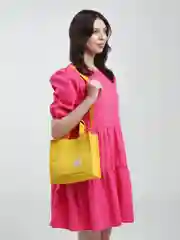 Желтый женская сумка-шоппер