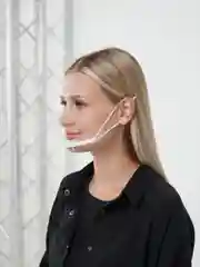 Защитная маска на нижнюю часть лица, цвет прозрачный