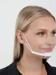 Защитная маска на нижнюю часть лица, цвет прозрачный