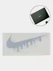 Голографическая наклейка без фона с логотипом Nike