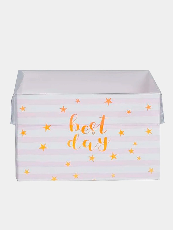 Коробка Best day, на 4 капкейка