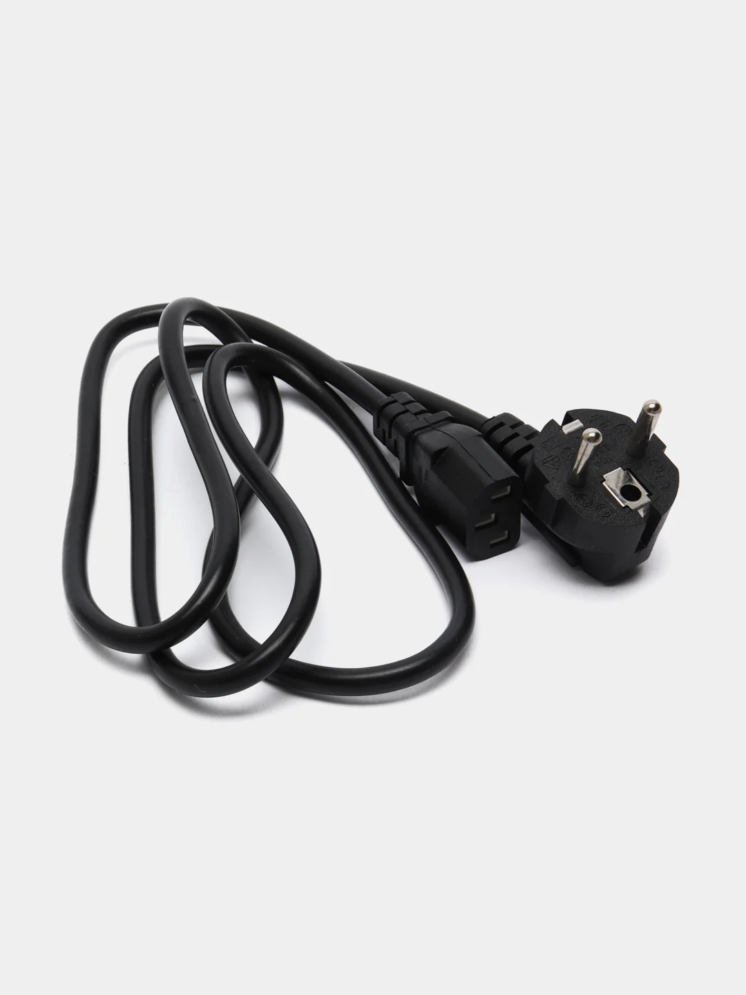 Шнур питания с заземлением IEC 60320 C13/Schuko, 10 А, 250 В, длина 1,2 м
