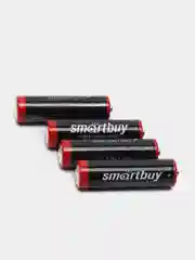 Батарейка пальчиковая солевая AA R6 SmartBuy 1.5V, 4 штуки