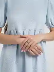 Черный кольцо с цирконом