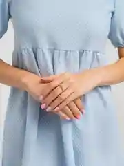Кольцо с цирконом