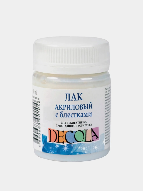 Лак акриловый с блестками, 50 мл