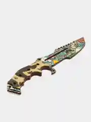 Золотистый хаки нож деревянный "охотник" кс го / cs go, 18 видов