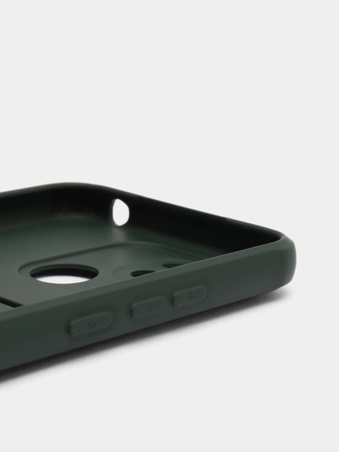 Зеленый чехол Xiaomi Redmi 10C / Poco C40, Сяоми Редми 10С, Поко С40 силиконовый с карманом для карты
