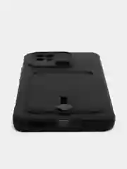 Черный чехол Xiaomi Redmi 10C / Poco C40, Сяоми Редми 10С, Поко С40 силиконовый с карманом для карты